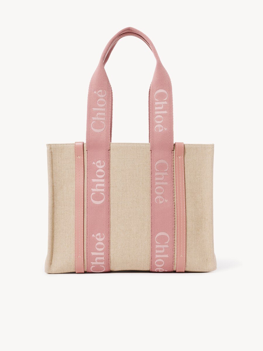 Woody tote bag in linen - 2