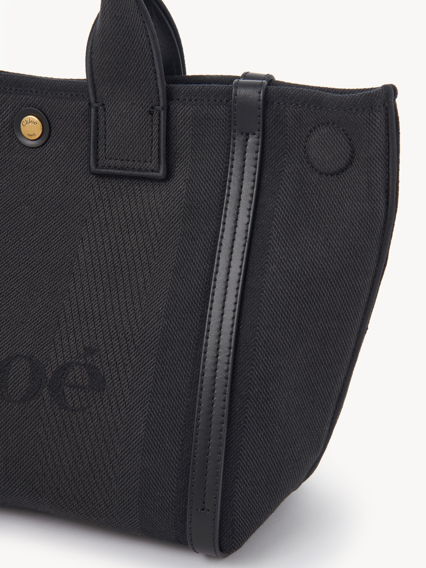 Bolso tote peque&ntilde;o Chlo&eacute; Carry de lona - 7