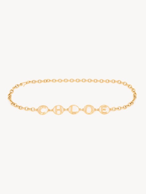 The Chlo&eacute; Script jewelry belt
