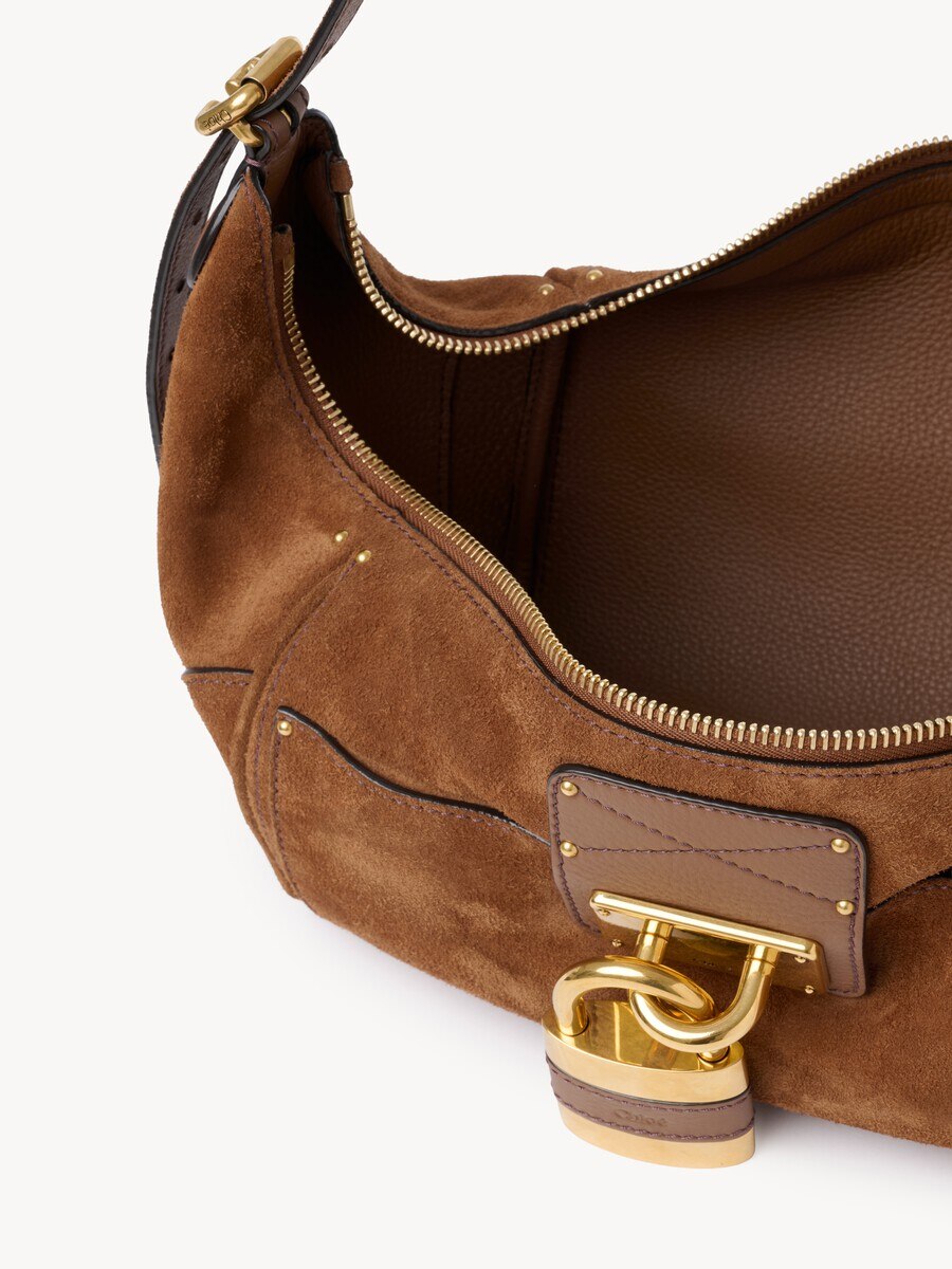 Paddington crossbody bag in suede leather - 8