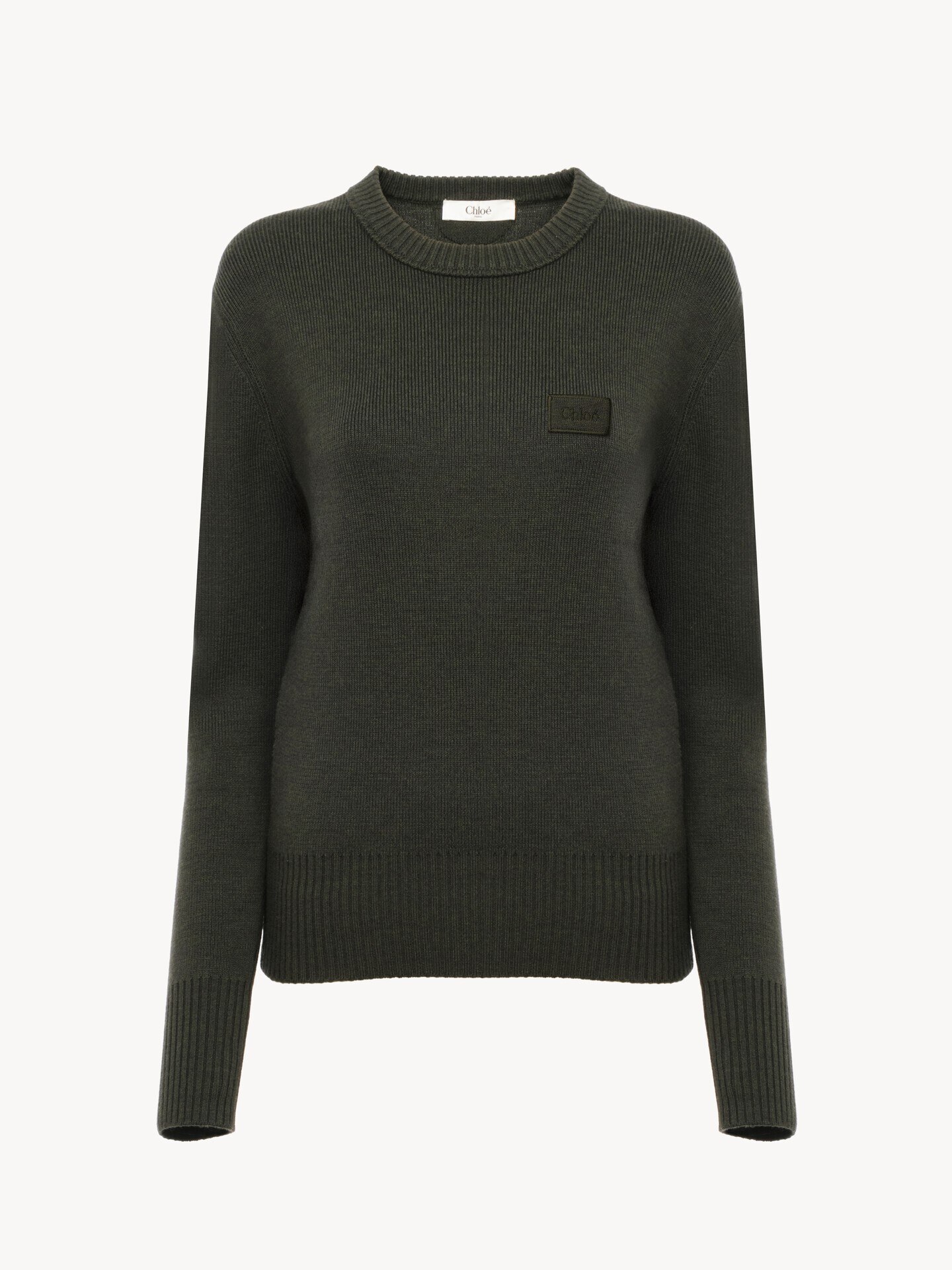 Logo jumper in a merino wool knit - 1