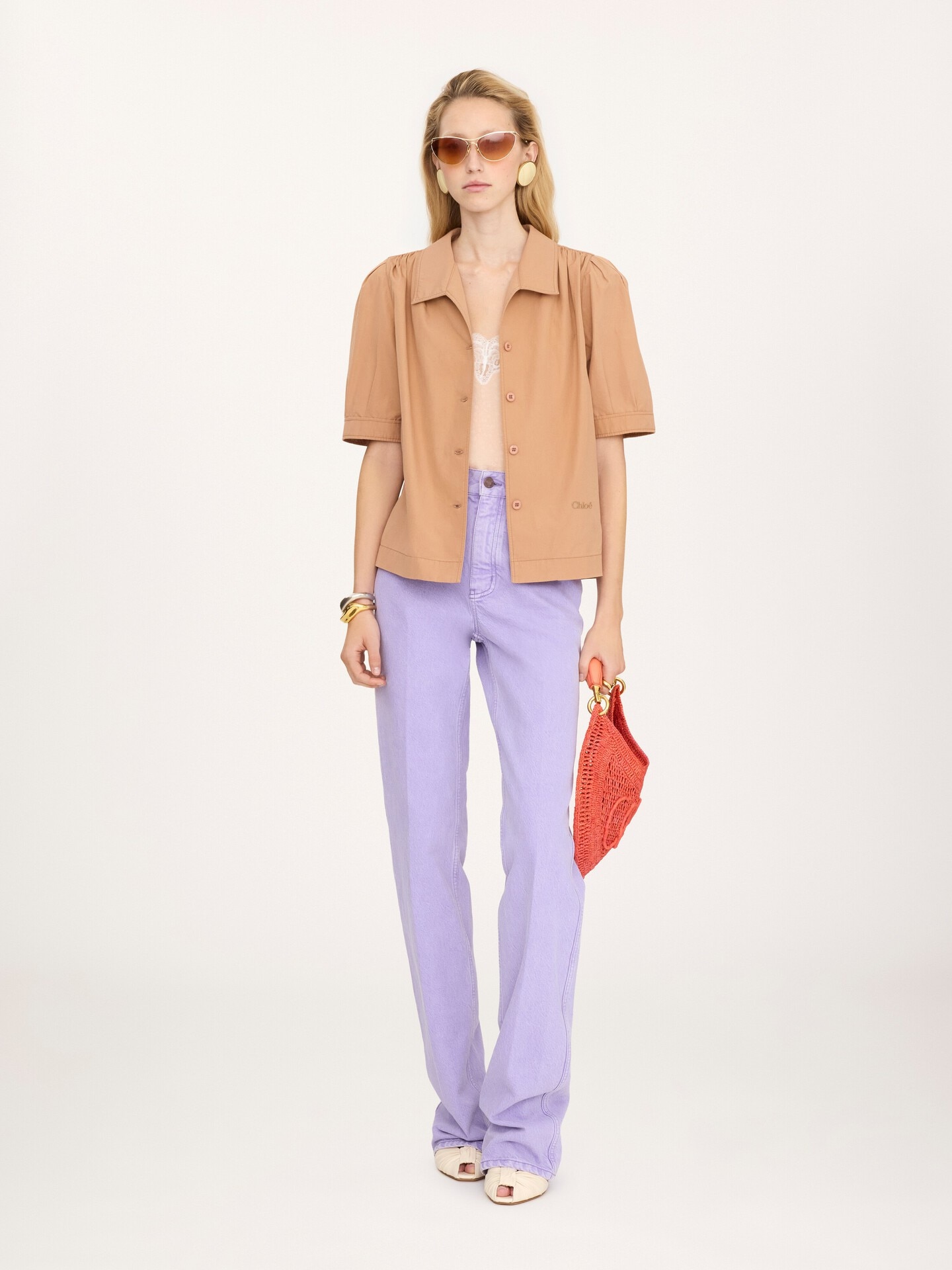 Short-sleeve shirt in cotton poplin - 3