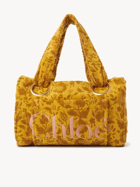 Gro&szlig;e Chlo&eacute; Plage Tote Bag aus Jacquard-Frottee
