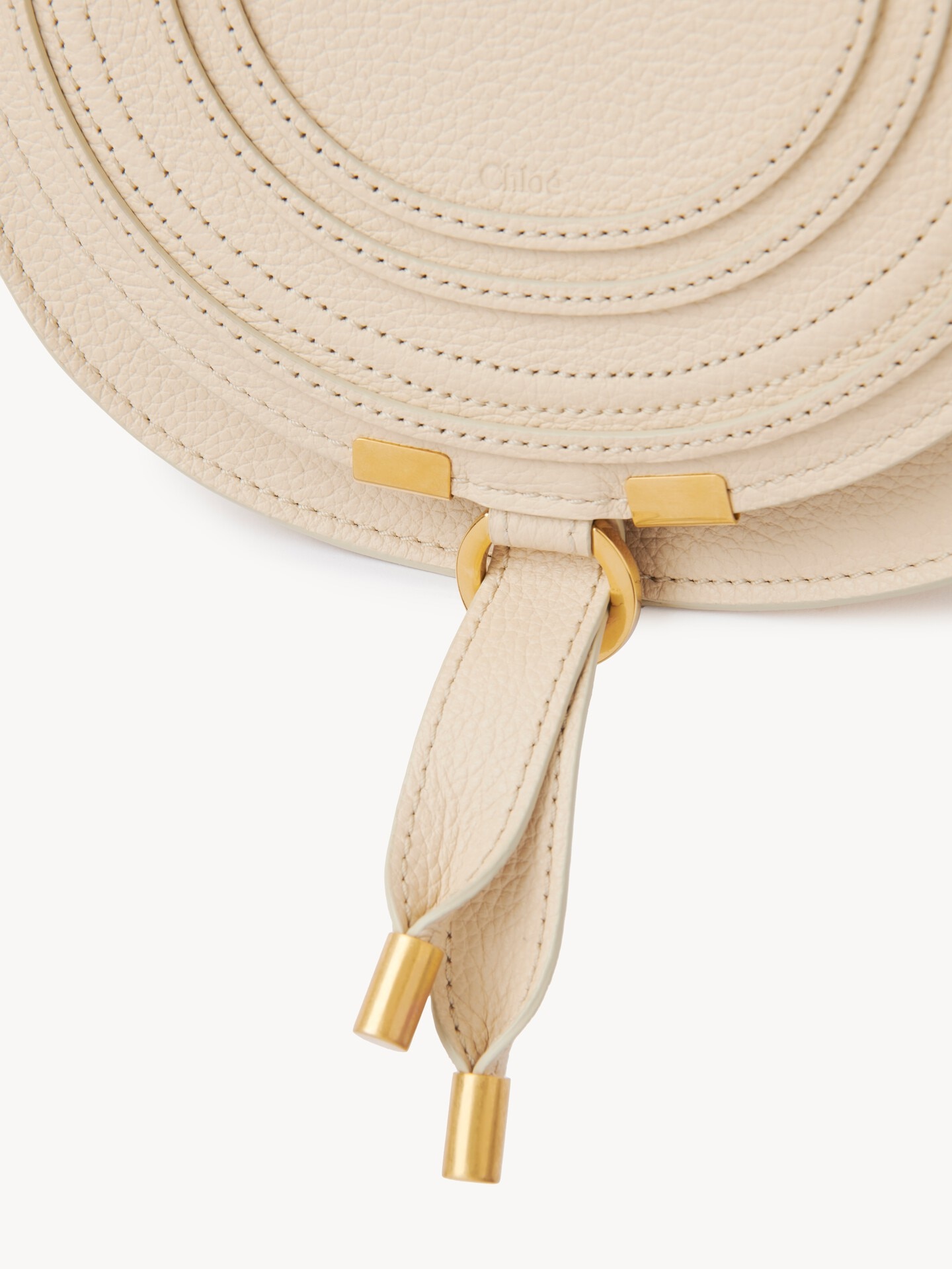 Small Marcie saddle bag in grained leather - 7