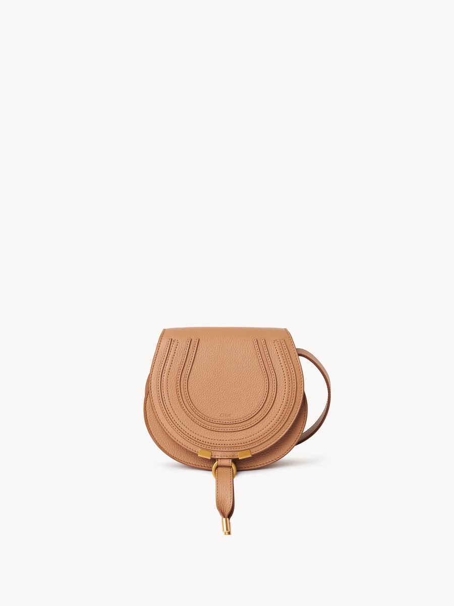 Small Marcie saddle bag in grained leather - 2
