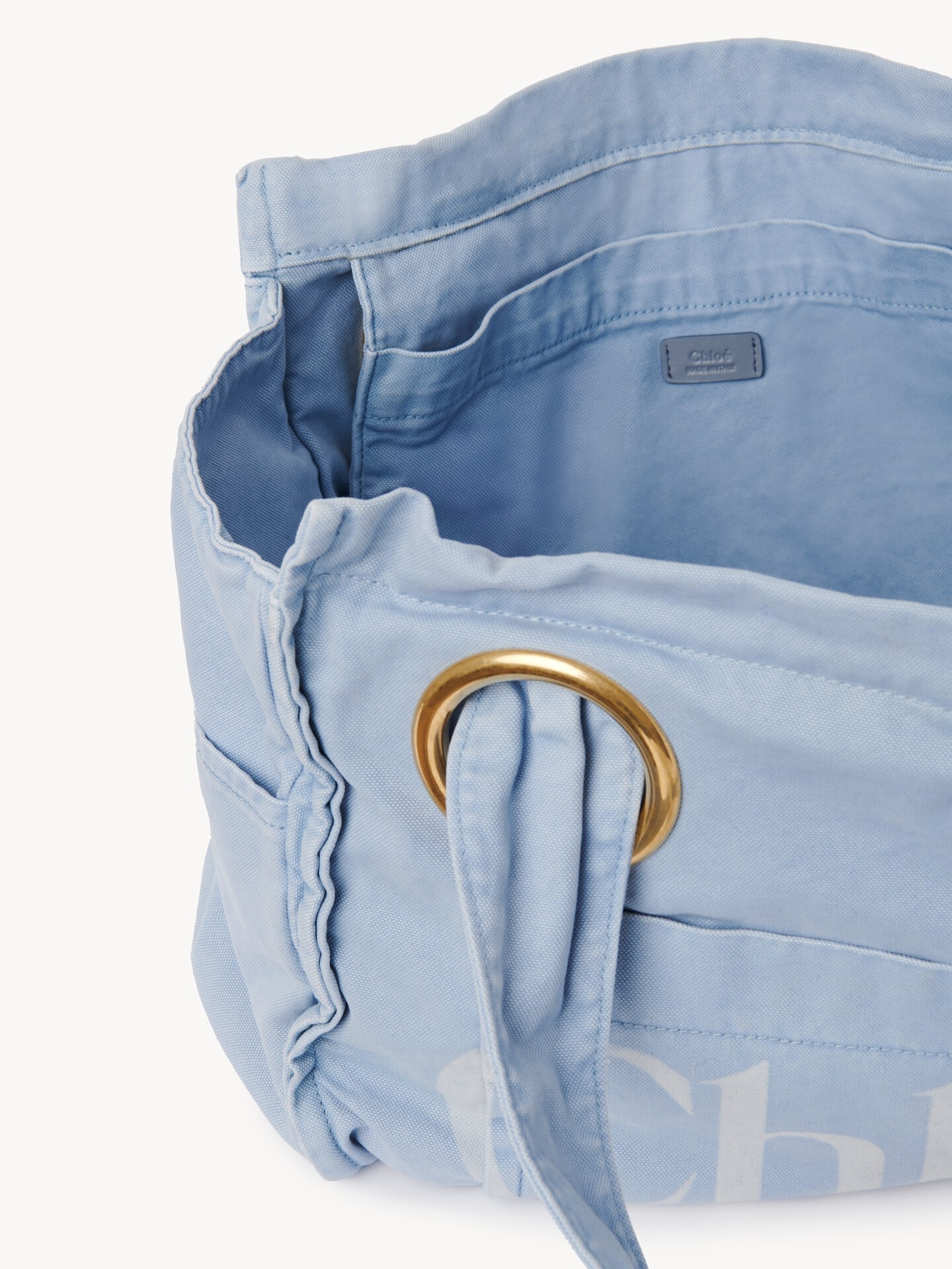 Bolso tote Chlo&eacute; Plage de algod&oacute;n - 7