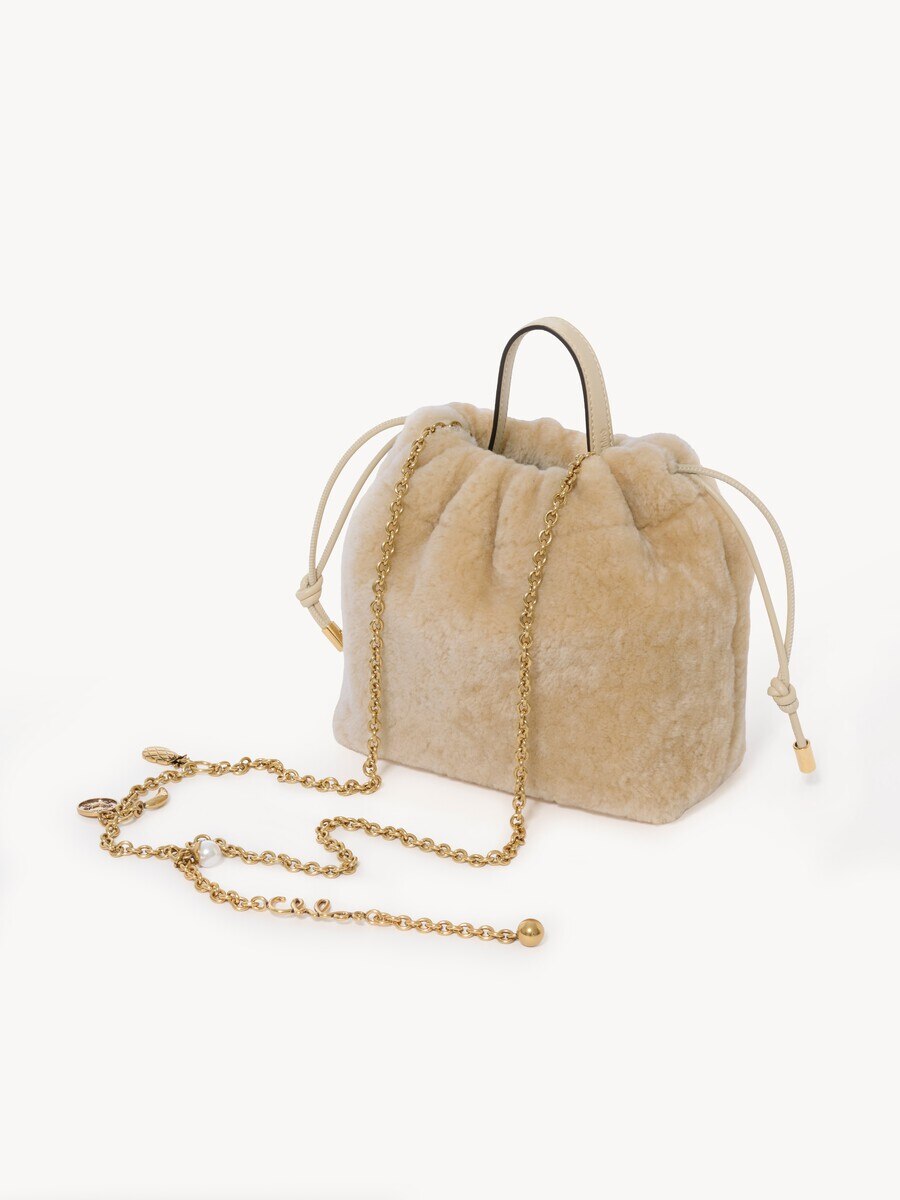Minibolso de hombro Chlo&eacute; Icons con cadena de cuero de borrego - 4