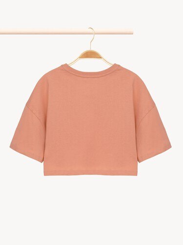 Kids' cropped logo T-shirt - 3