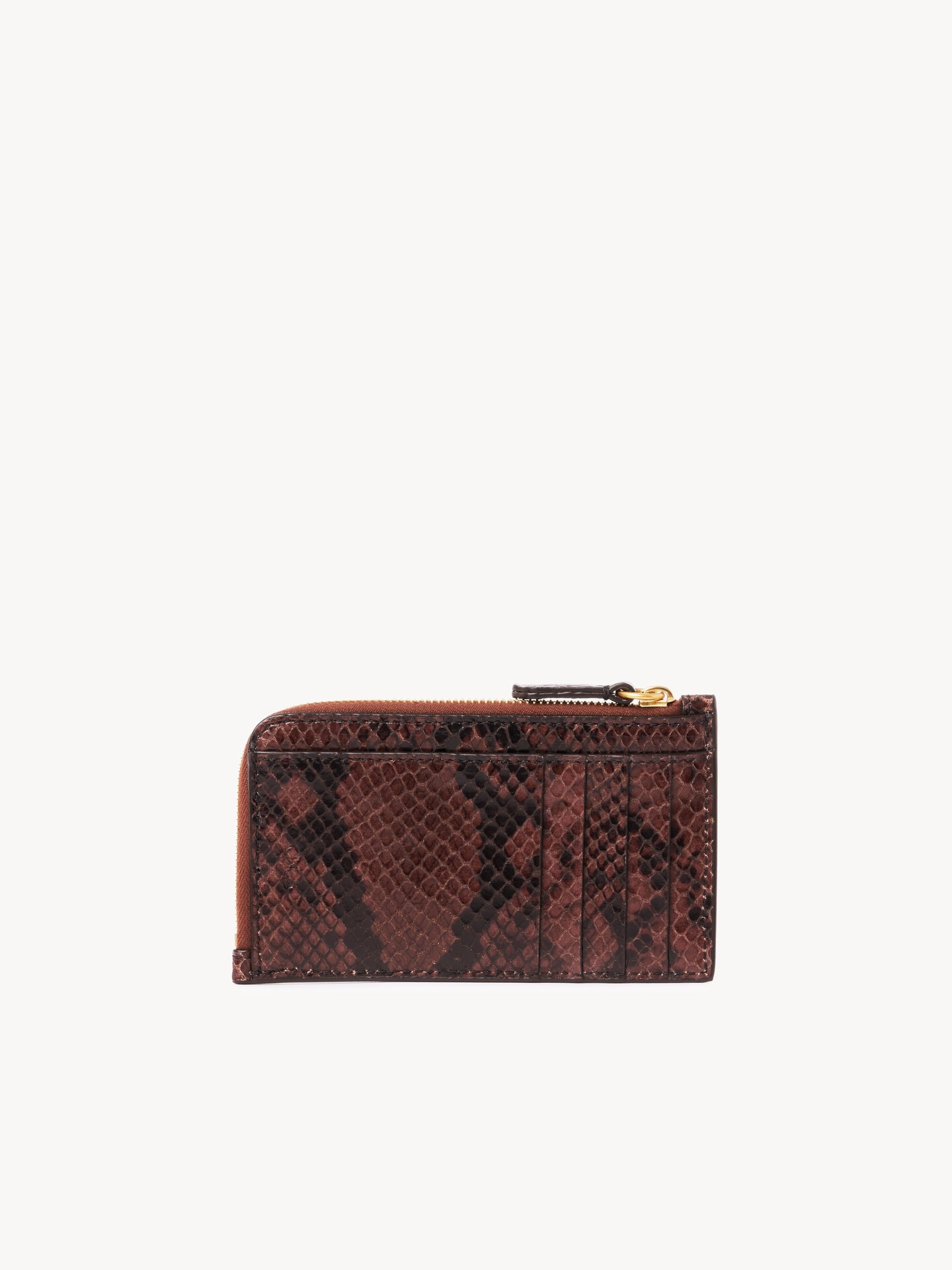Small Paddington purse with card slots in python-effect leather - 3.0