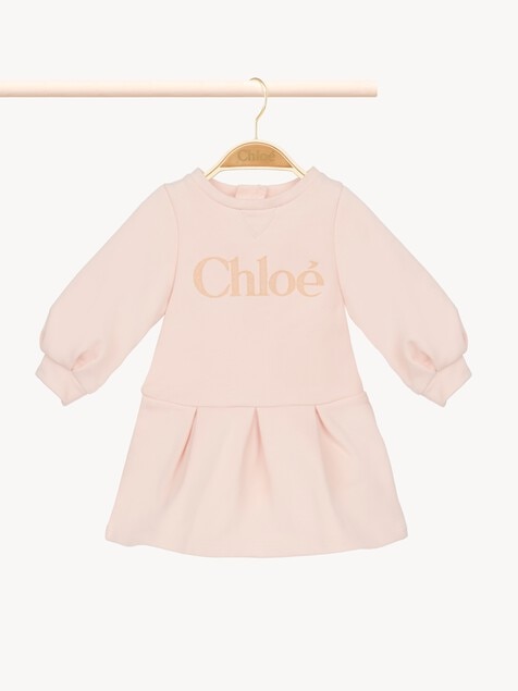 Kids' long-sleeve logo dress