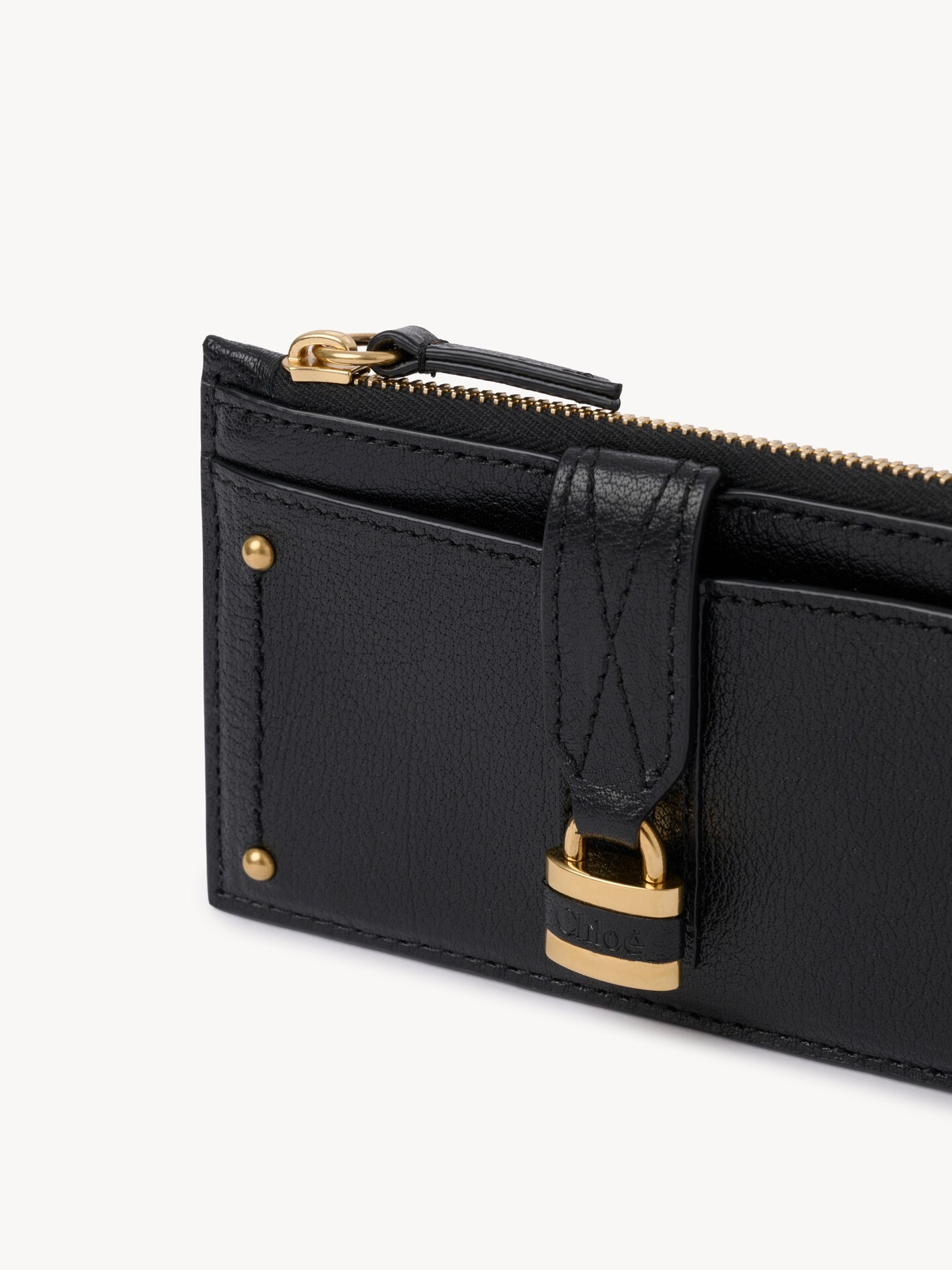 Small Paddington purse with card slots in grained leather - 5.0
