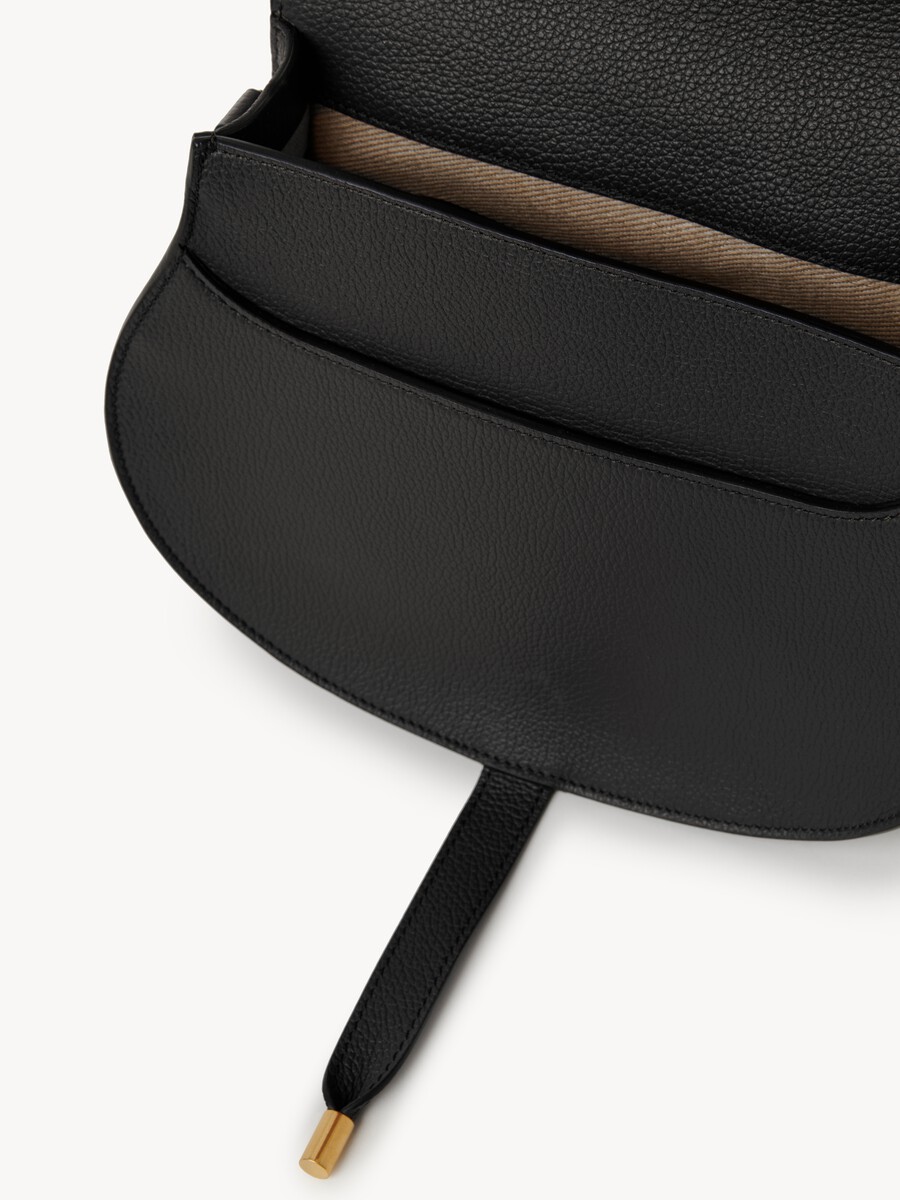 Marcie saddle bag in grained leather - 4