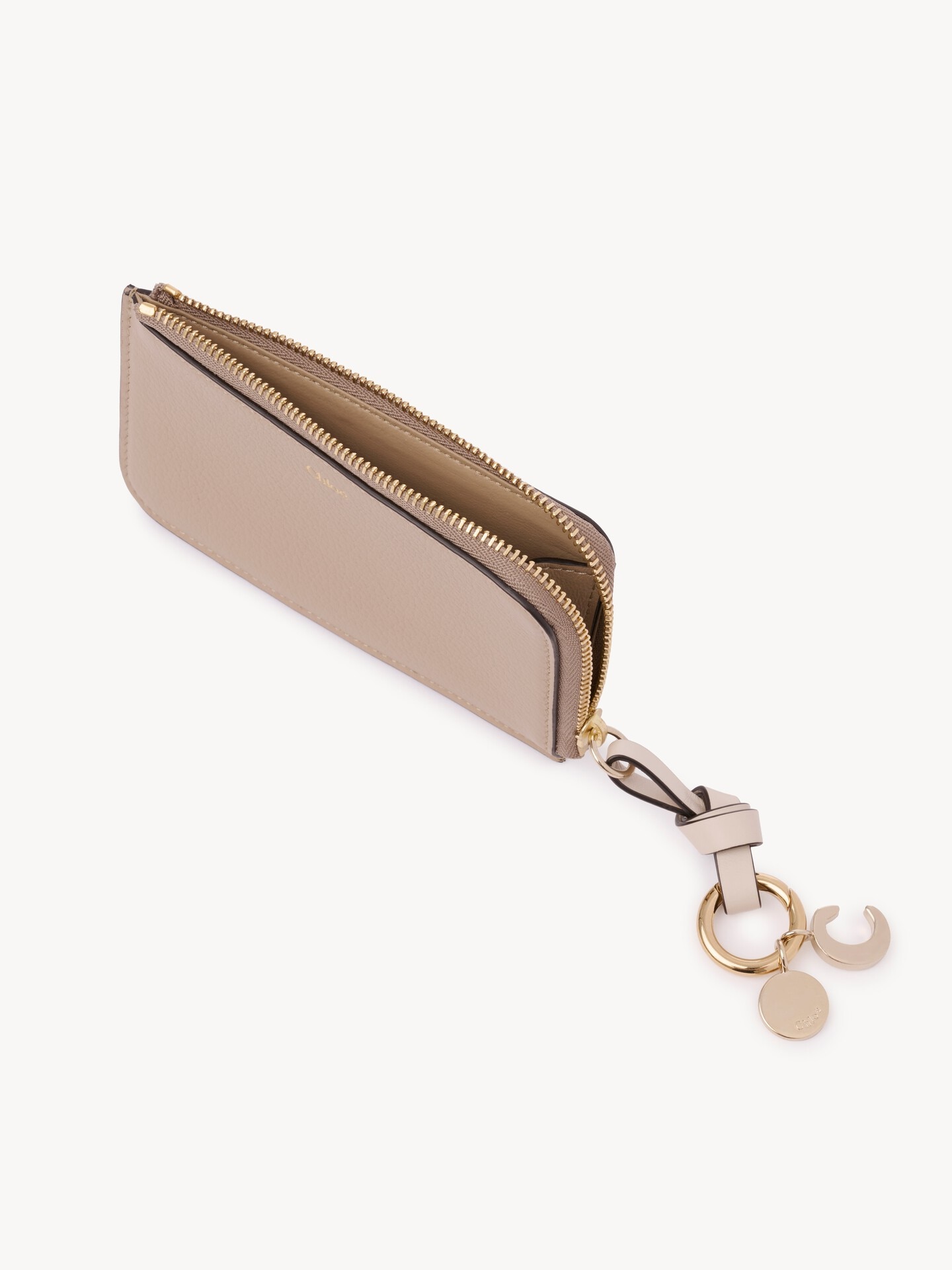 Alphabet wallet in grained leather - 5