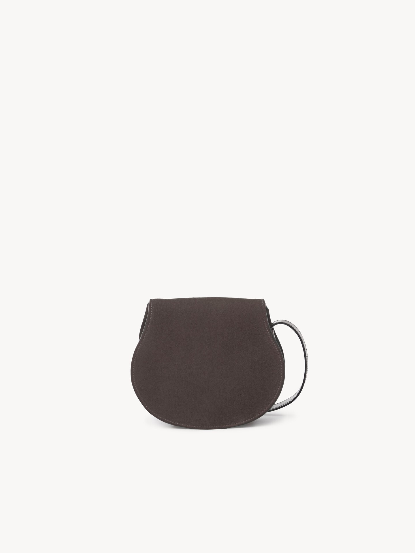 Small Marcie saddle bag in suede leather - 4