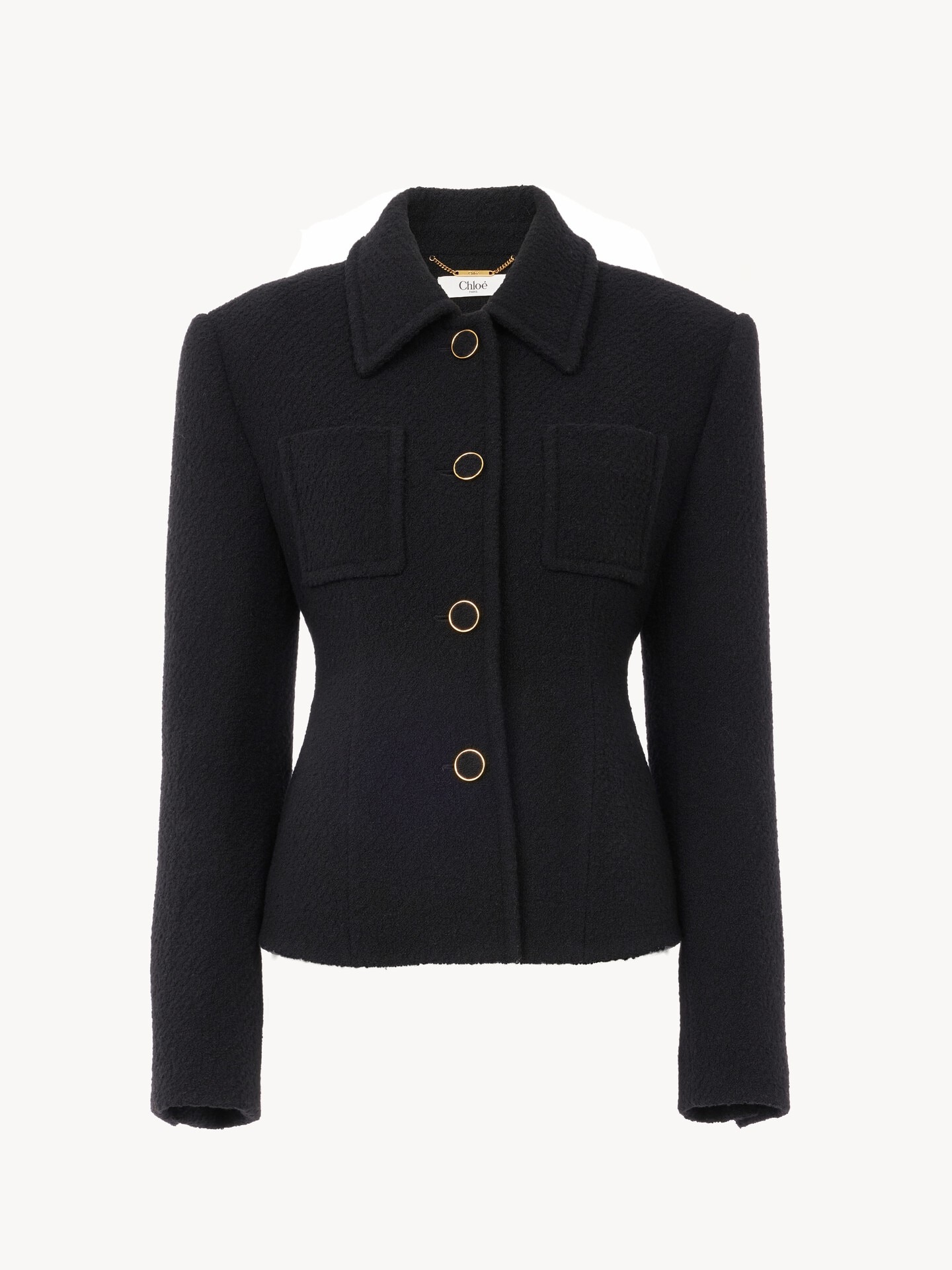 Chaqueta de sastre entallada de bouclette de lana - 2.0