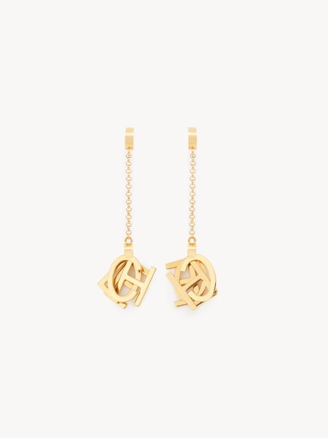 The Chlo&eacute; Letters earrings