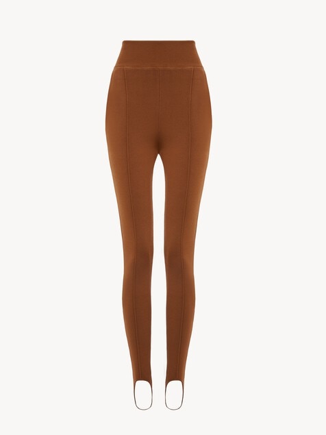 Pantalon fuseau en maille jacquard 