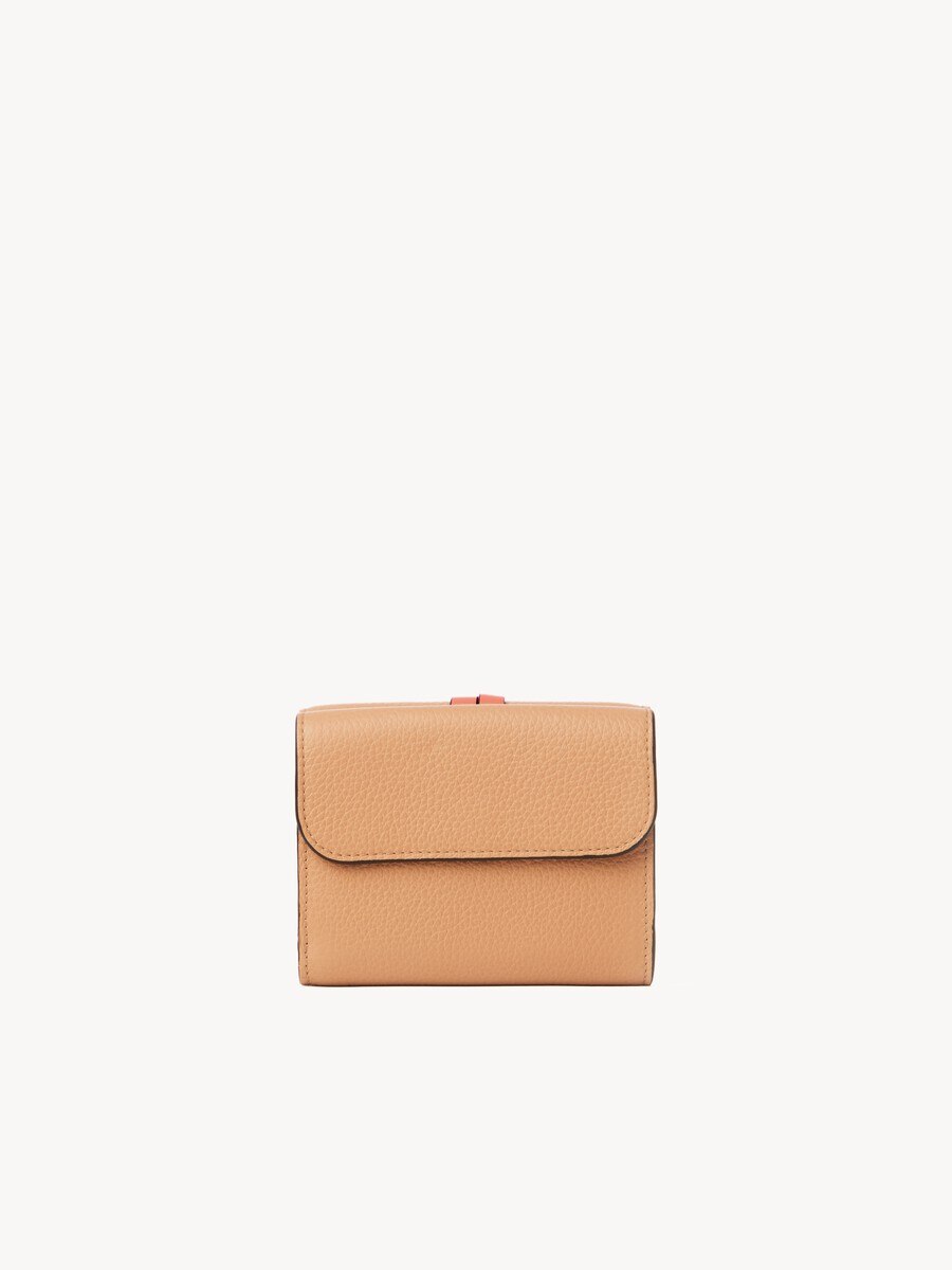 Small Alphabet tri-fold in grained leather - 3
