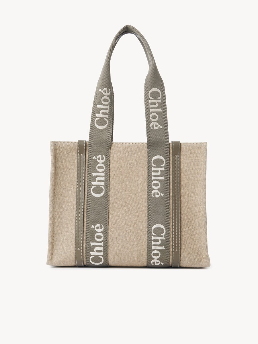Bolso tote Woody de lino - 5
