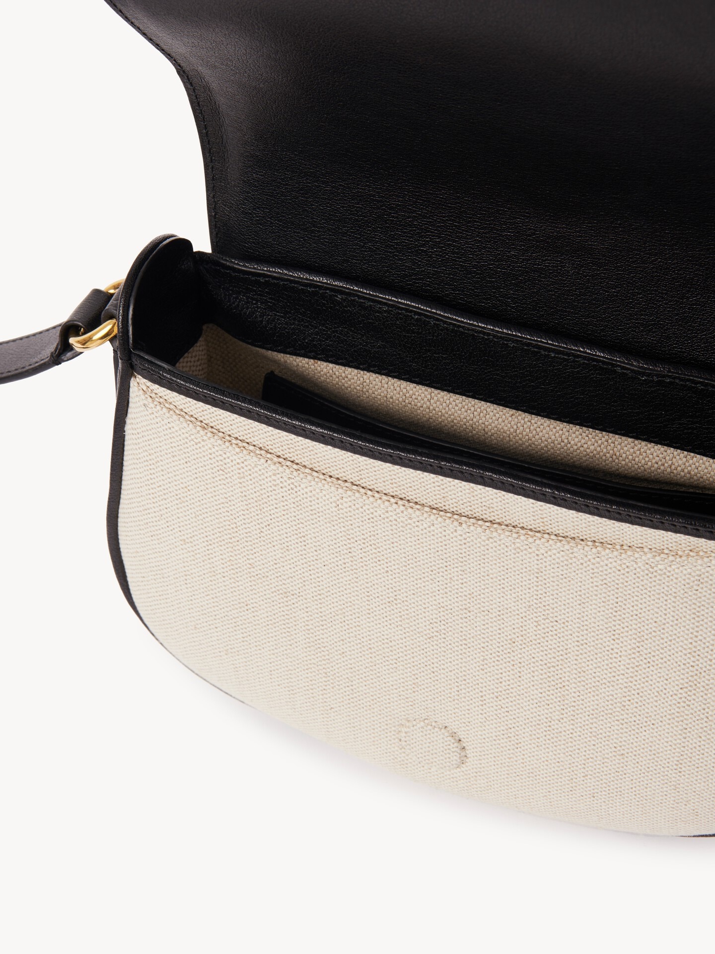 Horse Medal saddle bag in canvas & grained leather - 6