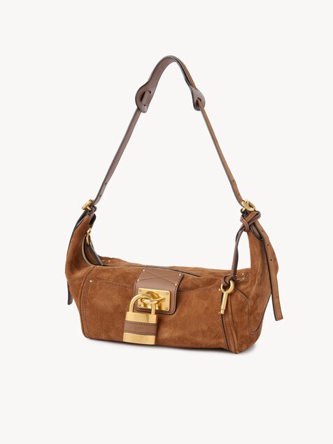 Sac bandouli&egrave;re Paddington en cuir velours