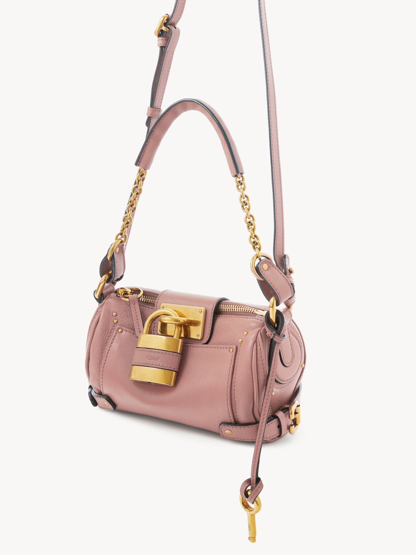 Small Paddington chain bag in grained leather - 4
