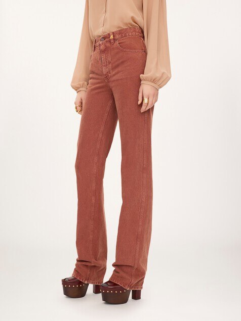 Straight jeans in denim