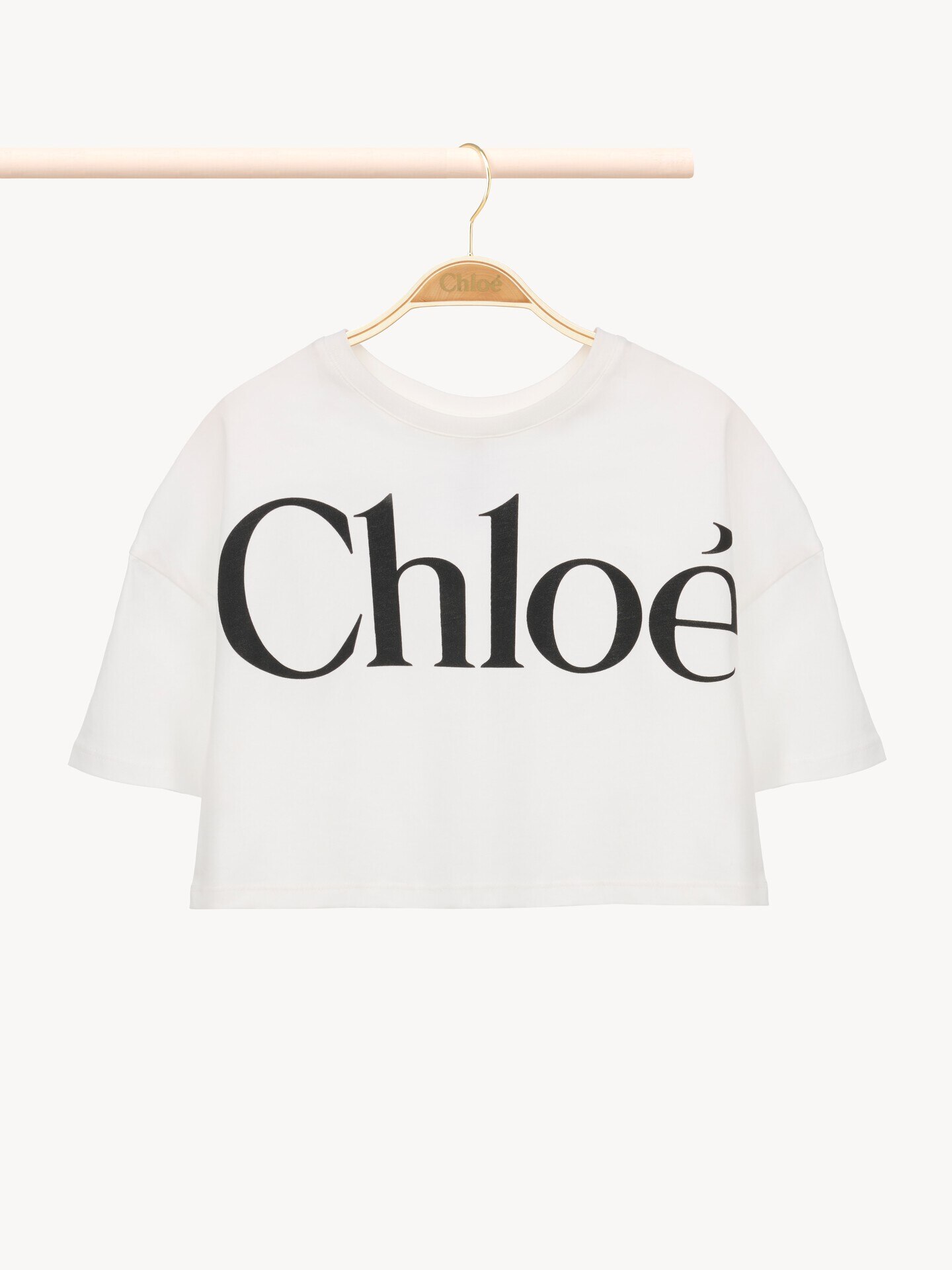 Camiseta cropped con logotipo infantil - 1.0