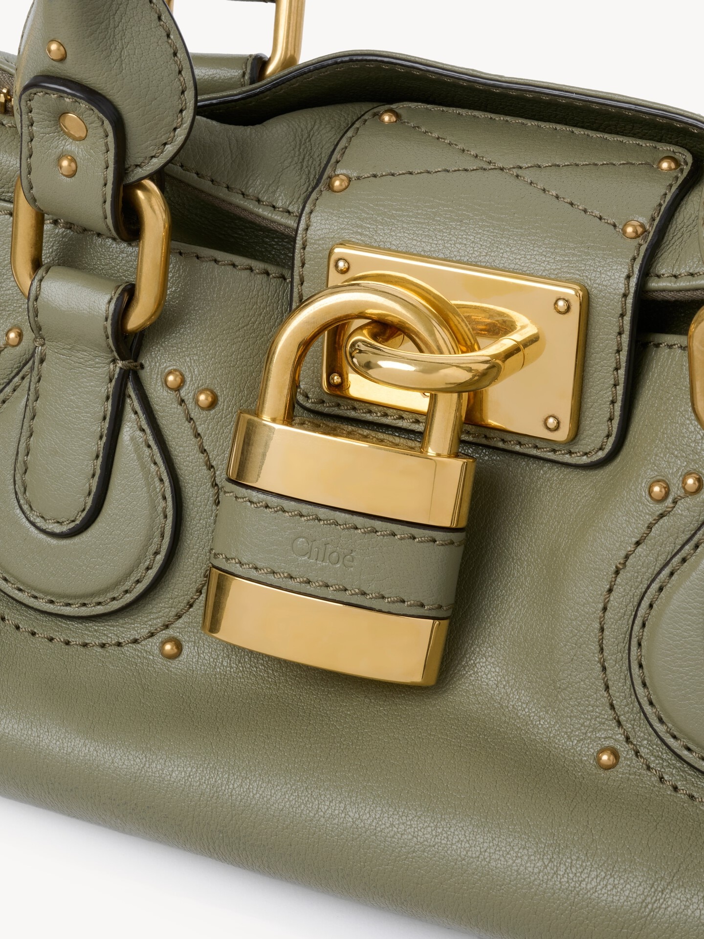 Sac Paddington en cuir grain&eacute; - 7