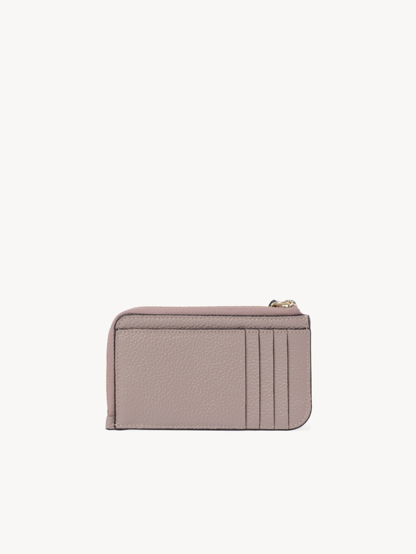 Alphabet wallet in grained leather - 4.0