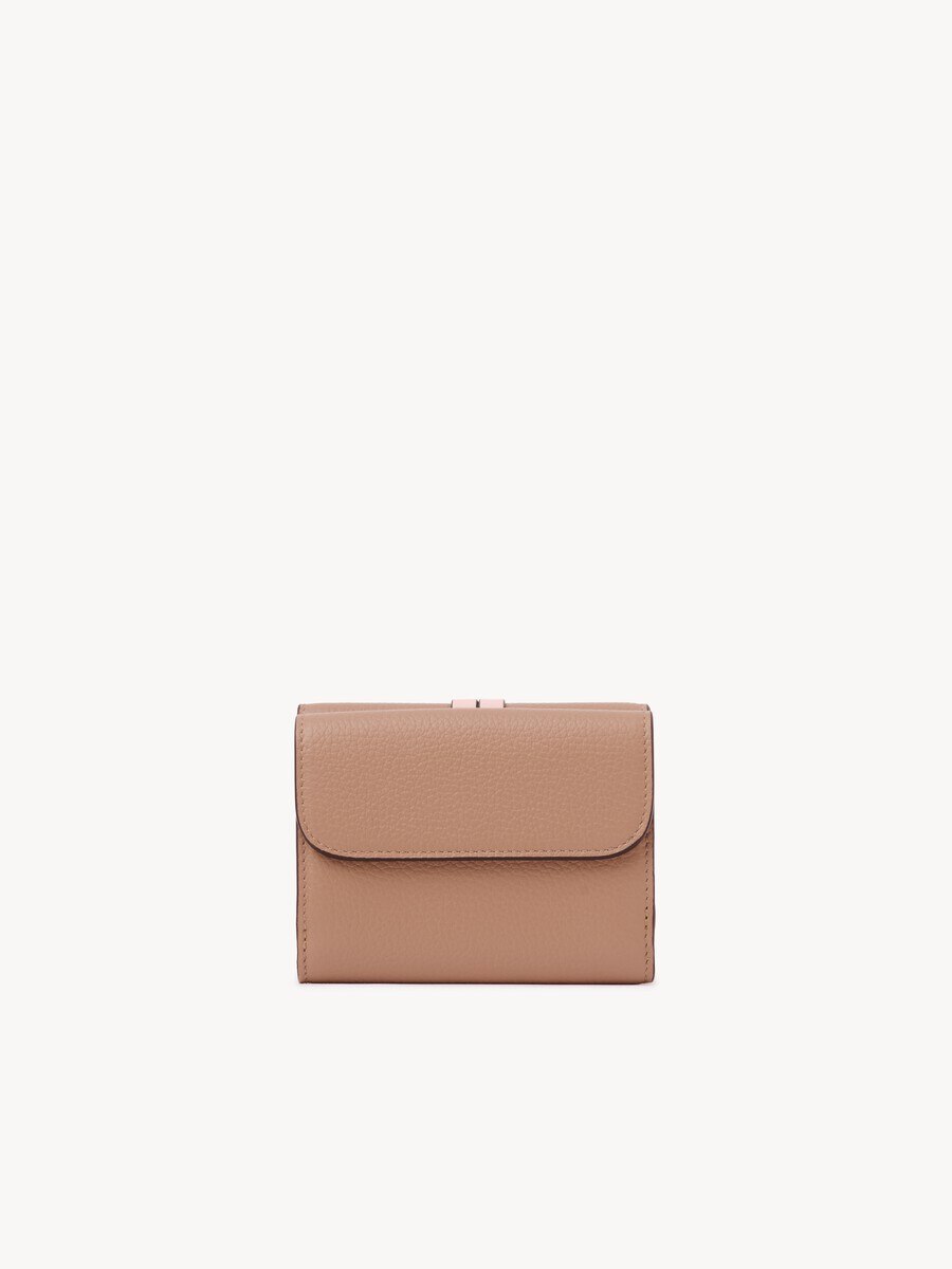 Small Alphabet tri-fold in grained leather - 4