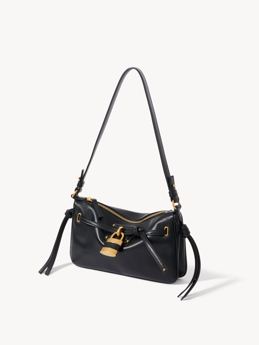 Mini Paddington Sling pouch with strap in soft leather - 4
