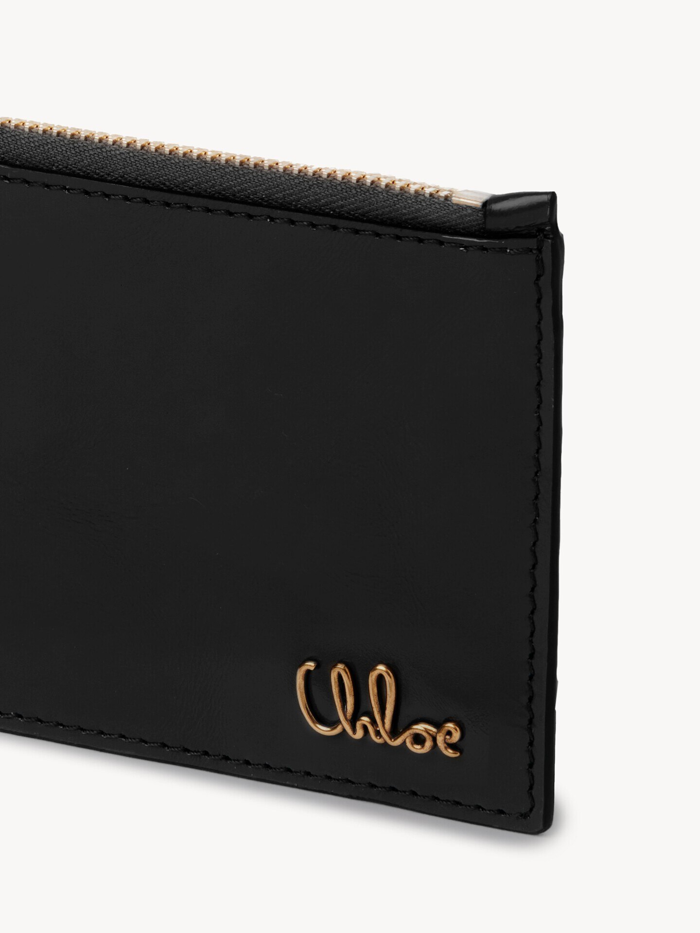 Small Chloé Iconic purse with card slots in shiny leather - 6