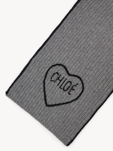 &Eacute;charpe Chlo&eacute; Encoeur en laine et cachemire