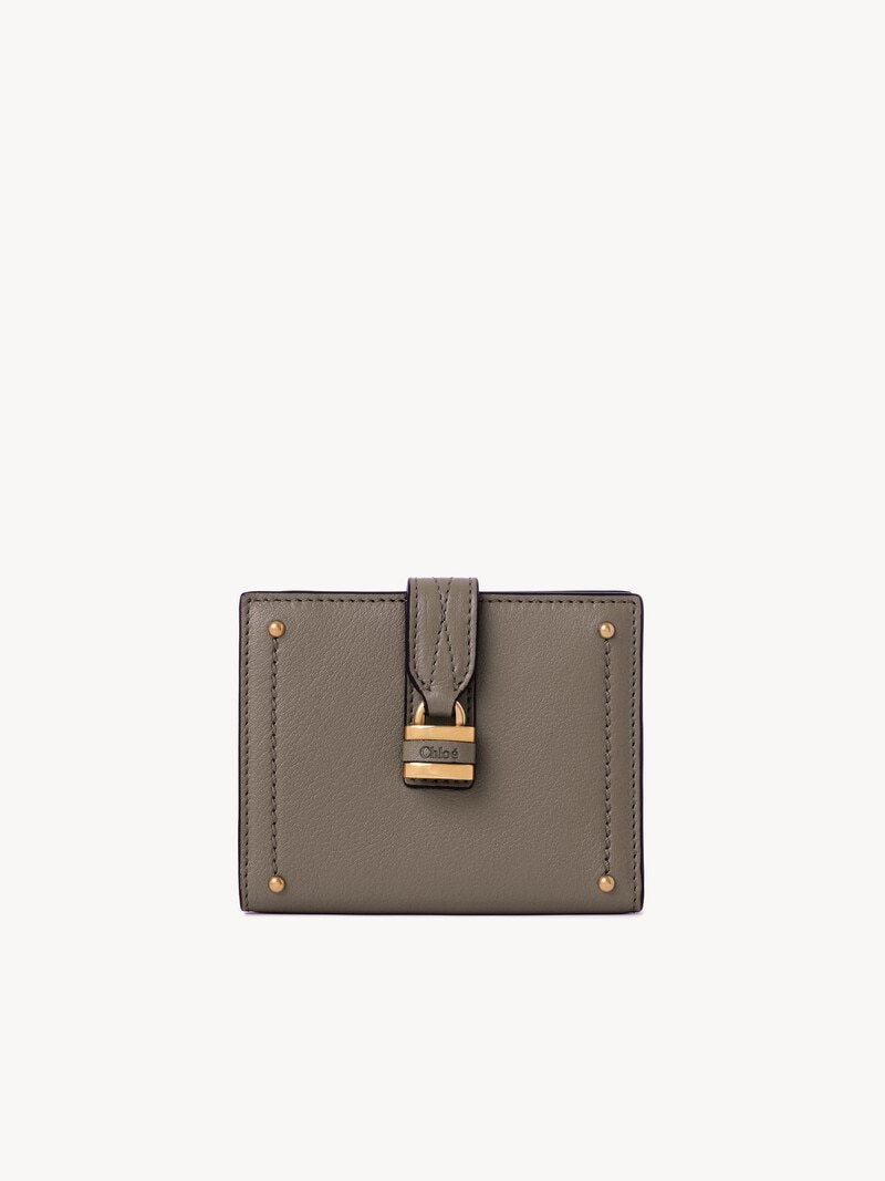 Paddington square wallet in grained leather by Chloé