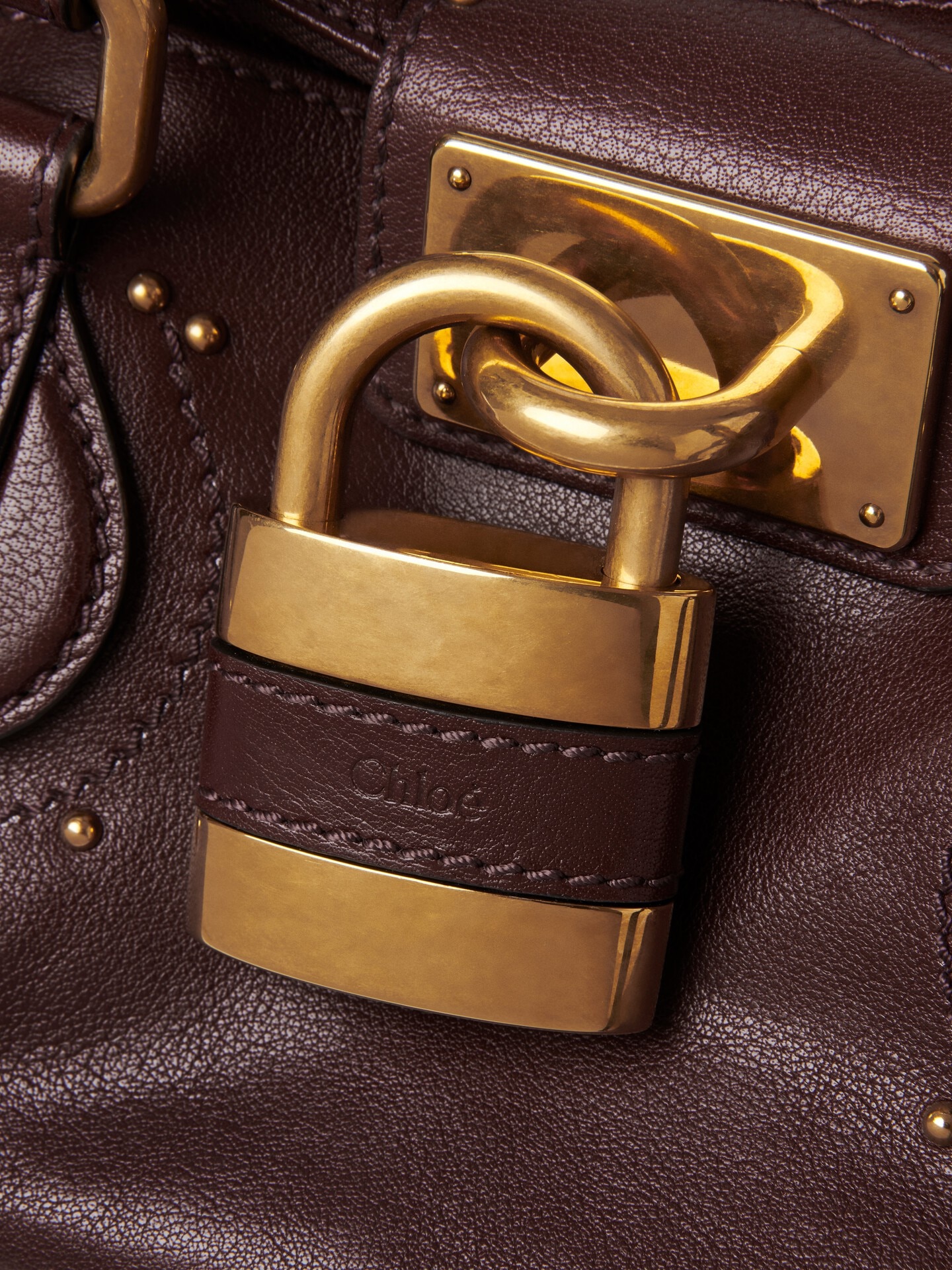 Sac Paddington en cuir grain&eacute; - 6