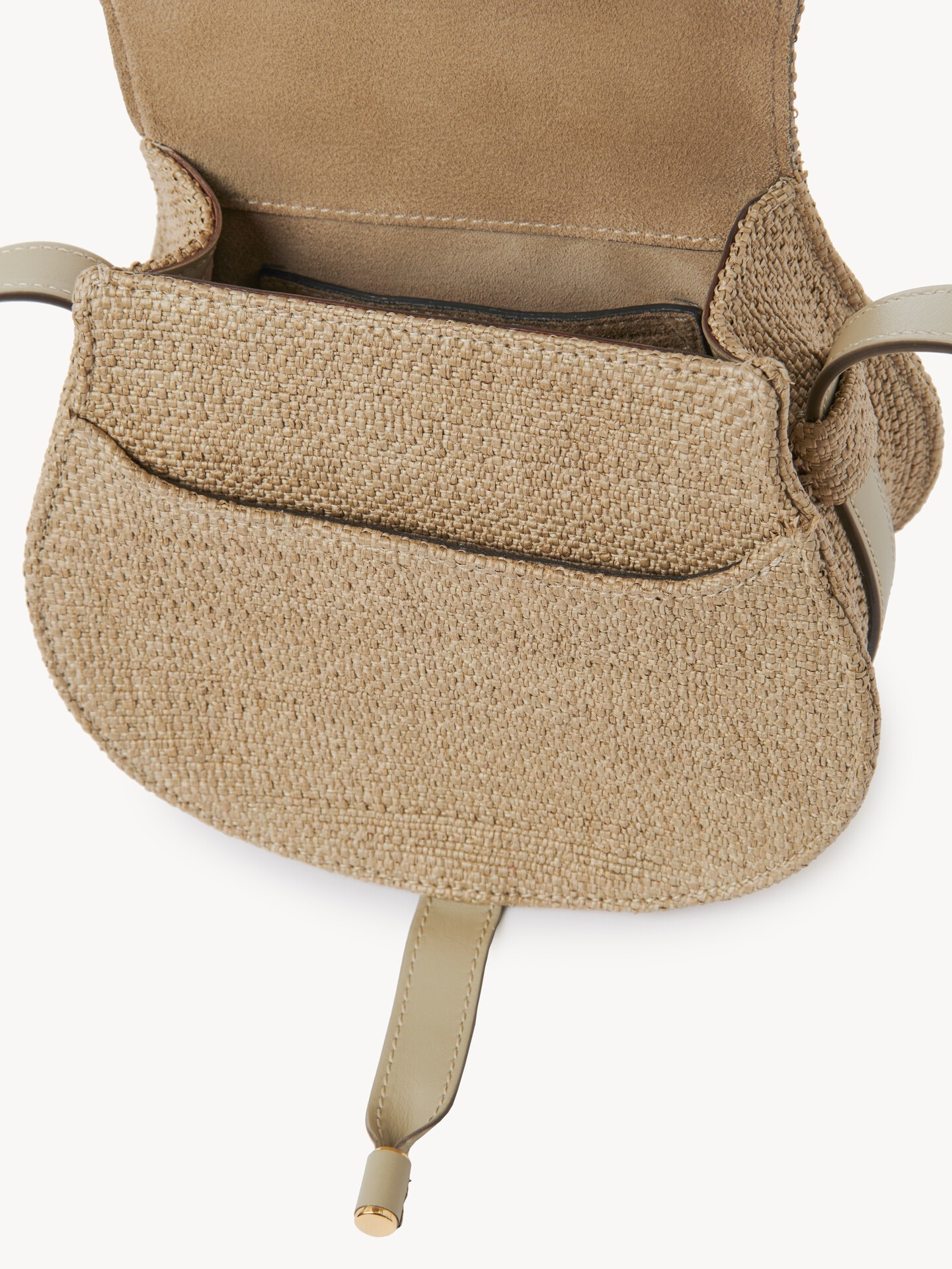 Petit sac port&eacute; &eacute;paule Marcie en fibres effet raphia - 6