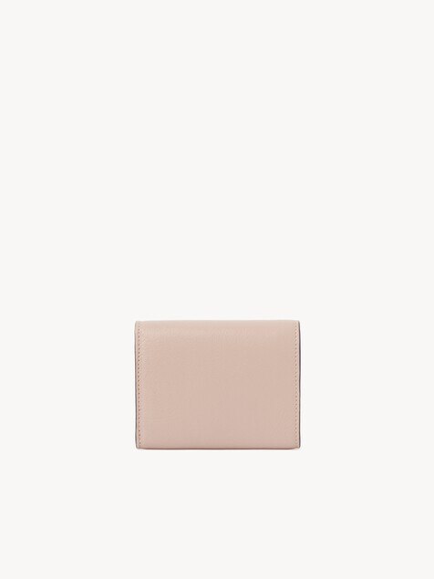 Small Chlo&eacute; Iconic tri-fold with coin pocket in grained leather