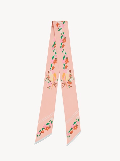 Foulard bandeau Chlo&eacute; Parrot en twill de soie