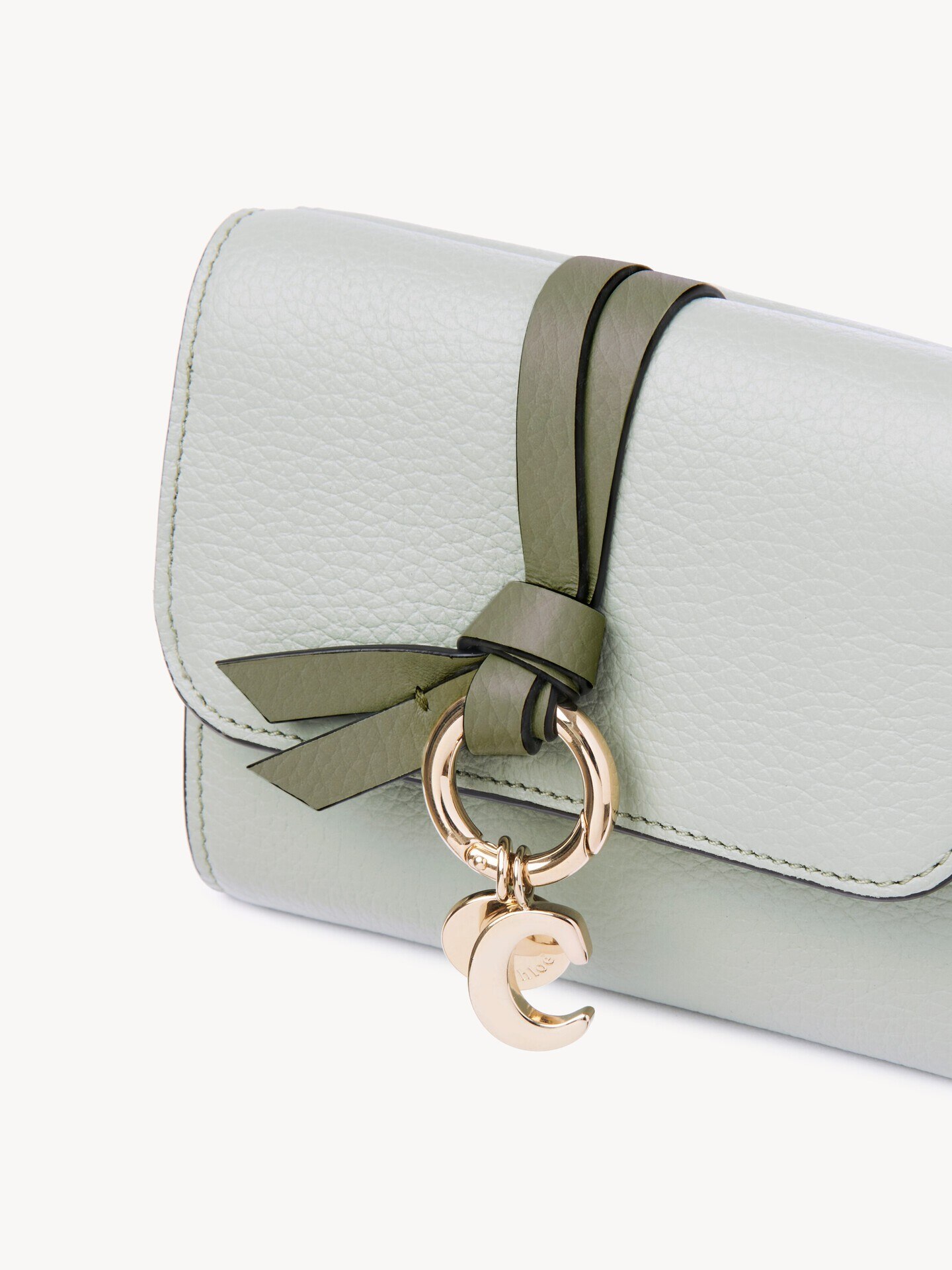 Small Alphabet tri-fold in grained leather - 6