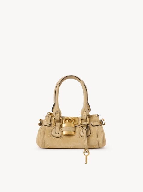 Petit sac Paddington en cuir velours