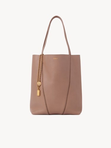 Chlo&eacute; Spin tote bag in grained leather - 1