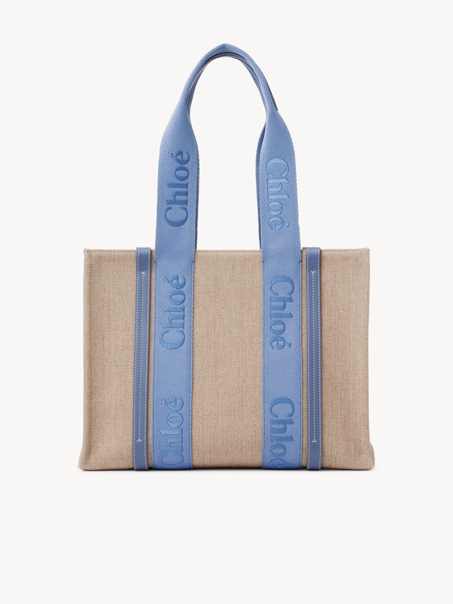 Woody tote bag in linen - 7