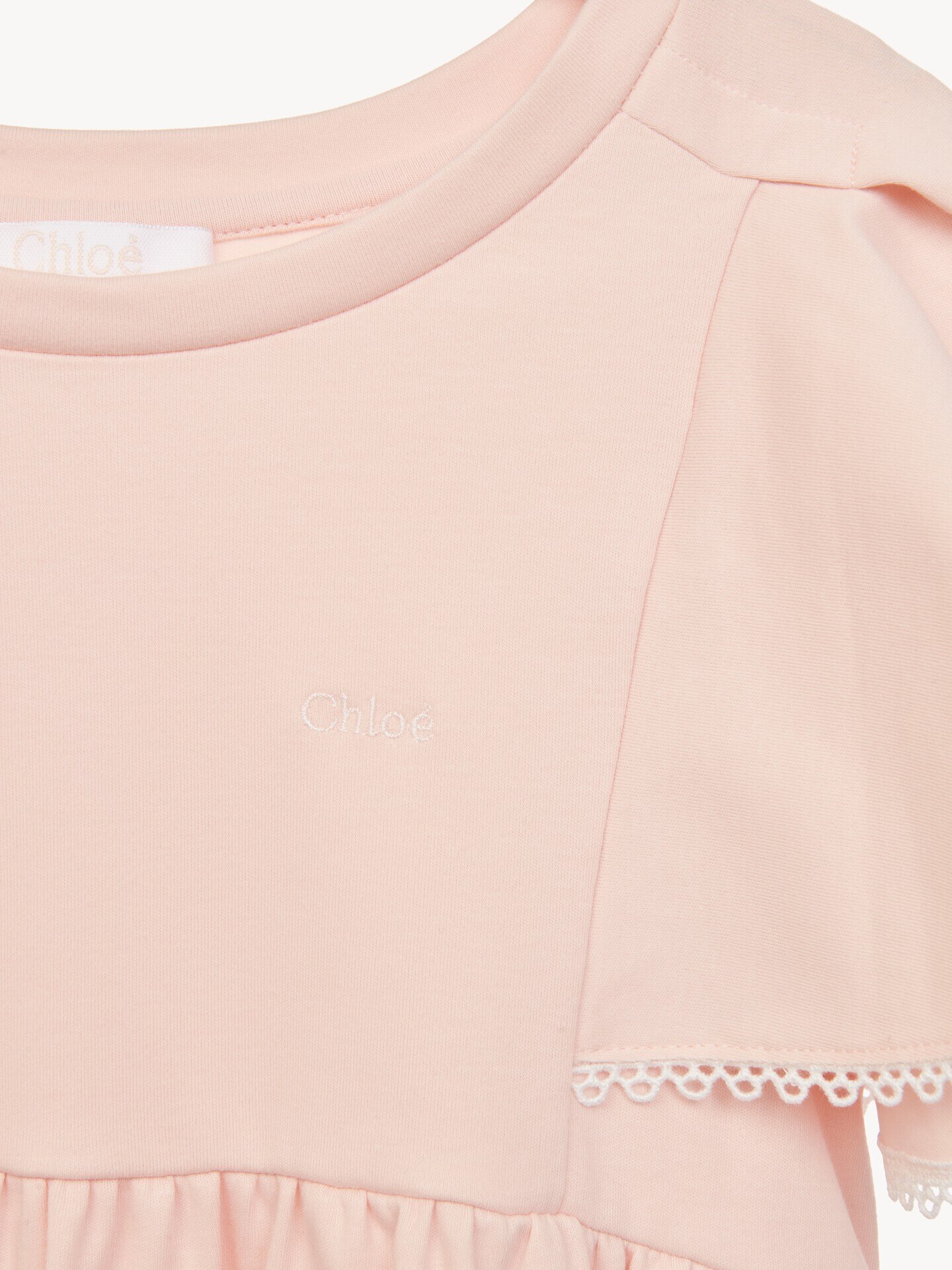 Kids' guipure-trim dress - 4