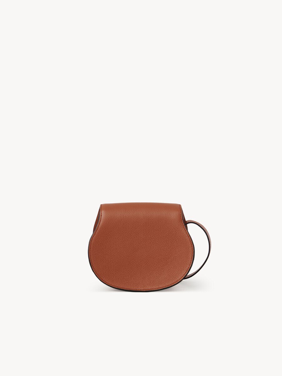 Bolso saddle peque&ntilde;o Marcie de cuero granulado - 4