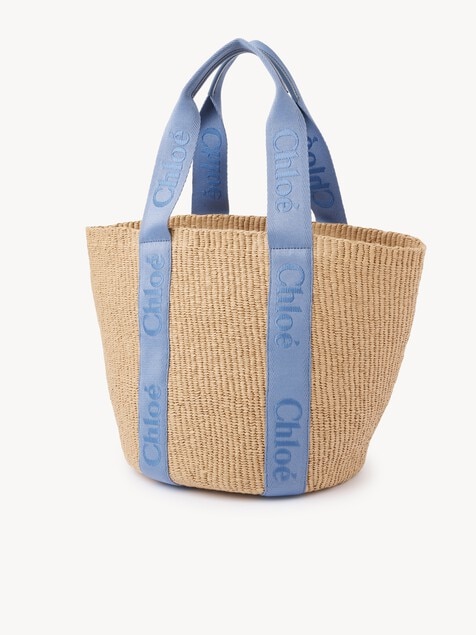 Large Woody basket in natural fibers