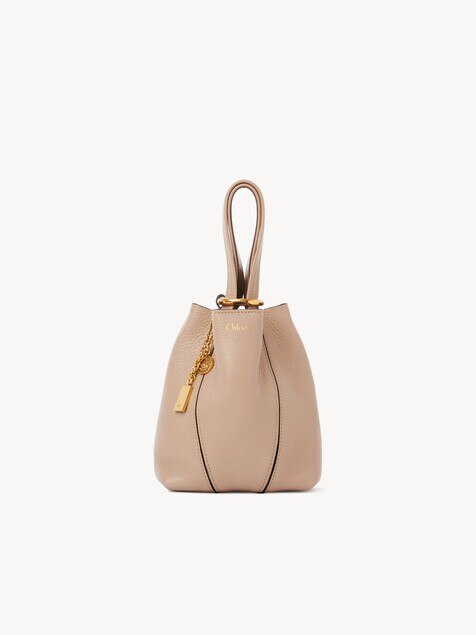 Petit sac cabas Chlo&eacute; Spin en cuir grain&eacute;