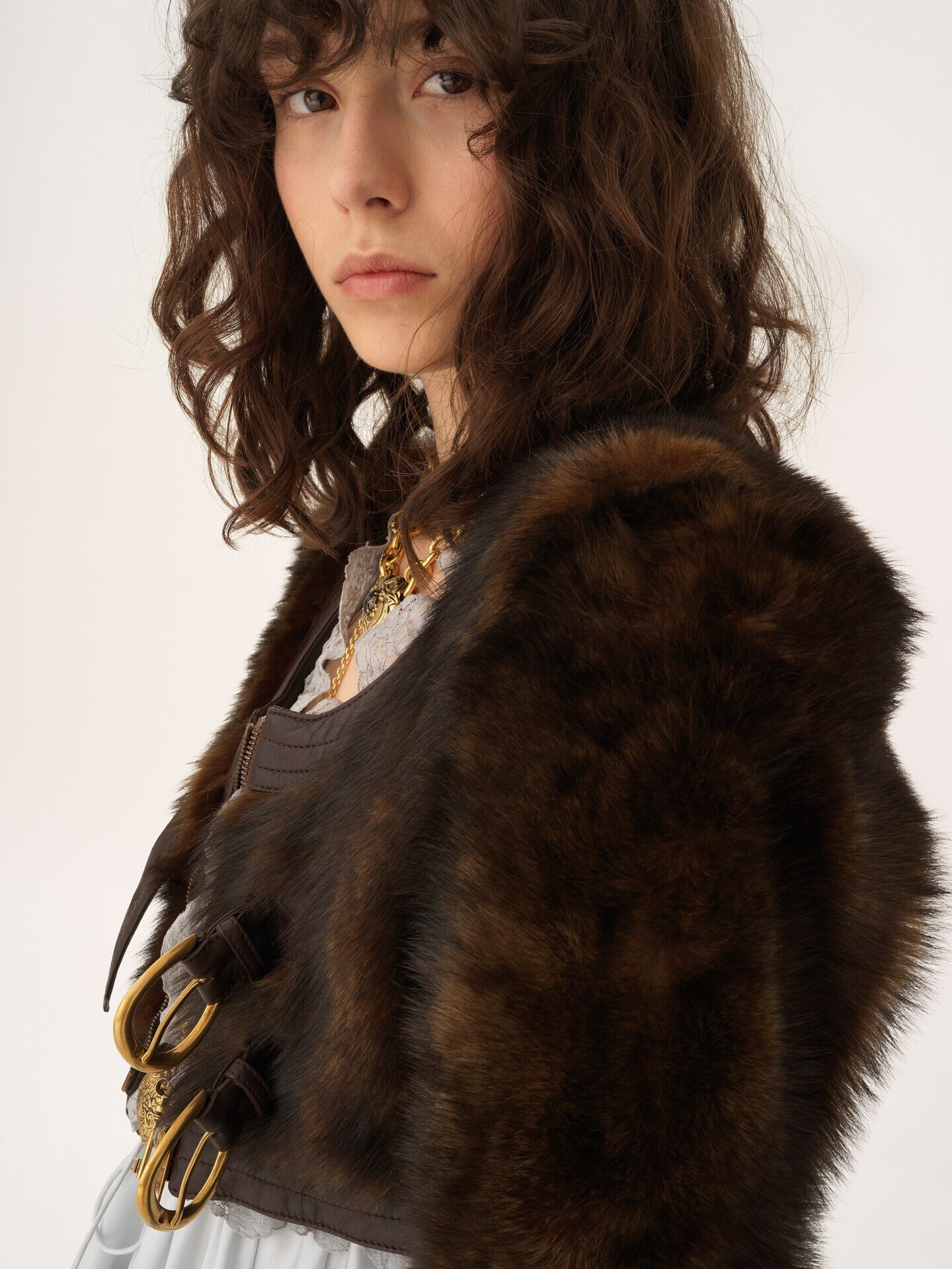 Cropped Spencer jacket in leather - 8