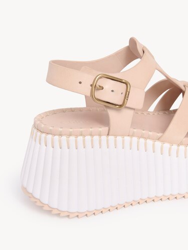 NAMAウェッジ サンダル　Blushy Beige 38サイズ NAMAウェッジ サンダル Blushy Beige 38サイズ