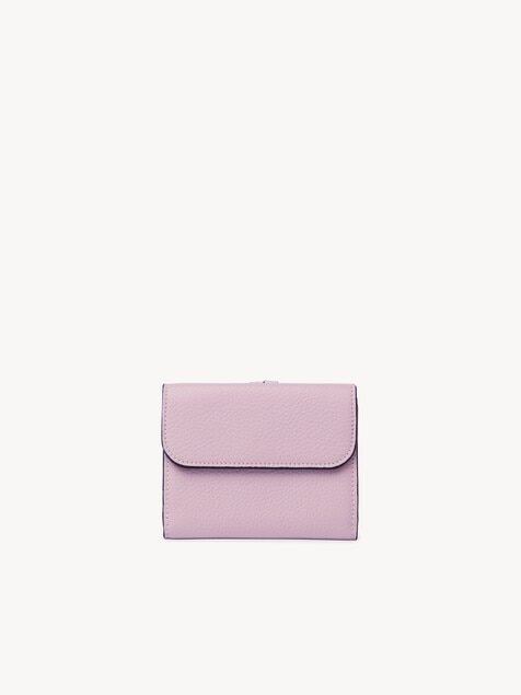 Small Alphabet tri-fold in grained leather